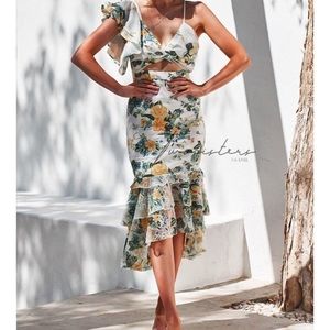 Two sisters the label “Evaliah Dress- Print”